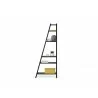 TemaHome Delta Shelving Unit 001 in Pure Black - Front with Contents - TemaHome Delta Shelving Unit 001 in Pure Black - Front with Contents