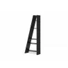 TemaHome Delta Shelving Unit 001 in Pure Black - Angled - TemaHome Delta Shelving Unit 001 in Pure Black - Angled