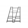 TemaHome Delta Shelving Unit 003 in Pure Black - Front