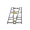 TemaHome Delta Shelving Unit 003 in Pure Black - Front with Contents