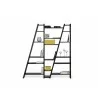 TemaHome Delta Shelving Unit 003 in Pure Black - Front with Contents - TemaHome Delta Shelving Unit 003 in Pure Black - Front with Contents