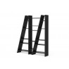 TemaHome Delta Shelving Unit 003 in Pure Black - Angled