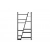 TemaHome Delta Shelving Unit 002 in Pure Black - Front and Empty
