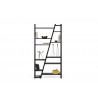 TemaHome Delta Shelving Unit 002 in Pure Black - Front with Contents