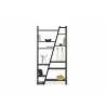 TemaHome Delta Shelving Unit 002 in Pure Black - Front with Contents - TemaHome Delta Shelving Unit 002 in Pure Black - Front with Contents