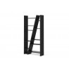 TemaHome Delta Shelving Unit 002 in Pure Black - Angled
