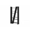 TemaHome Delta Shelving Unit 002 in Pure Black - Angled - TemaHome Delta Shelving Unit 002 in Pure Black - Angled