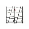 TemaHome Delta Shelving Unit 004 in Black - Front with Contents - TemaHome Delta Shelving Unit 004 in Black - Front with Contents