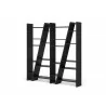TemaHome Delta Shelving Unit 004 in Black - Angled and Empty - TemaHome Delta Shelving Unit 004 in Black - Angled and Empty
