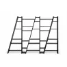TemaHome Delta Shelving Unit 005 in Pure Black - Front  - TemaHome Delta Shelving Unit 005 in Pure Black - Front 