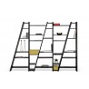 TemaHome Delta Shelving Unit 005 in Pure Black - Front with Contents