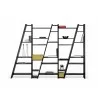 TemaHome Delta Shelving Unit 005 in Pure Black - Front with Contents - TemaHome Delta Shelving Unit 005 in Pure Black - Front with Contents
