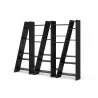 TemaHome Delta Shelving Unit 005 in Pure Black - Angled - TemaHome Delta Shelving Unit 005 in Pure Black - Angled