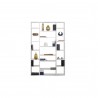 TemaHome Valsa Composition 2012-002 in Pure White - Front with Contents