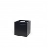 TemaHome Berlin Box in Pure Black - Angled