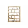 TemaHome Berlin 5 Levels 150 cm in Oak - Front with Contents - TemaHome Berlin 5 Levels 150 cm in Oak - Front with Contents