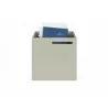 TemaHome Berlin Box in Light Grey - Side with Contents - TemaHome Berlin Box in Light Grey - Side with Contents