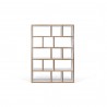 TemaHome Berlin 5 Levels 150 cm in Pure White with Plywood Edge - Front
