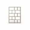 TemaHome Berlin 5 Levels 150 cm in Pure White with Plywood Edge - Front - TemaHome Berlin 5 Levels 150 cm in Pure White with Plywood Edge - Front