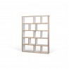TemaHome Berlin 5 Levels 150 cm in Pure White with Plywood Edge - Angled
