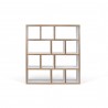 TemaHome Berlin 4 Levels 150 cm in Pure White with Plywood Edge - Front