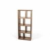 TemaHome Berlin 4 Levels 70 cm in Walnut - Side Angled - TemaHome Berlin 4 Levels 70 cm in Walnut - Side Angled