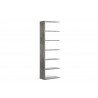 TemaHome Pombal Bookshelf 28" Expansion Kit in Concrete Look - Left Back Angled