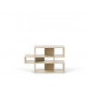 TemaHome London Bookshelf  in Oak Frame and Oak Backs - Front with White BG