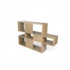 TemaHome London Bookshelf  in Oak Frame and Oak Backs - Back Angle