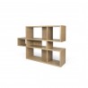 TemaHome London Bookshelf  in Oak Frame and Oak Backs - Front Angle