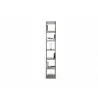 TemaHome Pombal Bookshelf 16" Starter Kit in Concrete Look - Front with Contents - TemaHome Pombal Bookshelf 16" Starter Kit in Concrete Look - Front with Contents