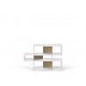 TemaHome London Bookshelf  in Pure White Frame and Oak Backs - Front