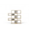 TemaHome London Bookshelf 2010-002 in Oak Frame and Pure White Backs - Front