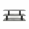 TemaHome Step Low in Concrete Look & Pure Black - Front - TemaHome Step Low in Concrete Look & Pure Black - Front