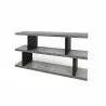 TemaHome Step Low in Concrete Look & Pure Black - Angled - TemaHome Step Low in Concrete Look & Pure Black - Angled