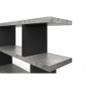 TemaHome Step Low in Concrete Look & Pure Black - Shelf Detail