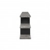 TemaHome Step Low in Concrete Look & Pure Black - Side