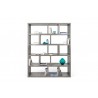 TemaHome Berlin 5 Levels 150 cm in Concrete Look - Front with Contents