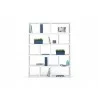 TemaHome Berlin 5 Levels 150 cm in Pure White - Front with Contents - TemaHome Berlin 5 Levels 150 cm in Pure White - Front with Contents