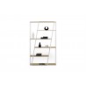 TemaHome Albi Bookshelf in Light Oak & White - Front with Furniture