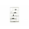 TemaHome Albi Bookshelf in Light Oak & Black - Front with Furniture - TemaHome Albi Bookshelf in Light Oak & Black - Front with Furniture