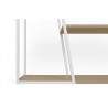TemaHome Albi Bookshelf in Light Oak & Black - Corner Edge Detail 
