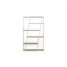 TemaHome Albi Bookshelf in Light Oak & White - Front View - TemaHome Albi Bookshelf in Light Oak & White - Front View