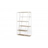 TemaHome Albi Bookshelf in Light Oak & Black - Back Angled
