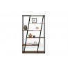 TemaHome Albi Bookshelf in Walnut & Black - Front with Furniture