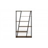 TemaHome Albi Bookshelf in Walnut & Black - Front and Empty