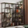 TemaHome Albi Bookshelf in Walnut & Black - Lifestyle 2 - TemaHome Albi Bookshelf in Walnut & Black - Lifestyle 2