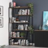 TemaHome Albi Bookshelf in Walnut & Black - Lifestyle 1