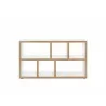TemaHome Berlin Console in Pure White with Plywood Edge - Front  - TemaHome Berlin Console in Pure White with Plywood Edge - Front 