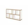 TemaHome Berlin Console in Pure White with Plywood Edge - Angled - TemaHome Berlin Console in Pure White with Plywood Edge - Angled